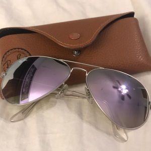 Ray-Ban Aviator Purple/Violent Flash Sunglasses
